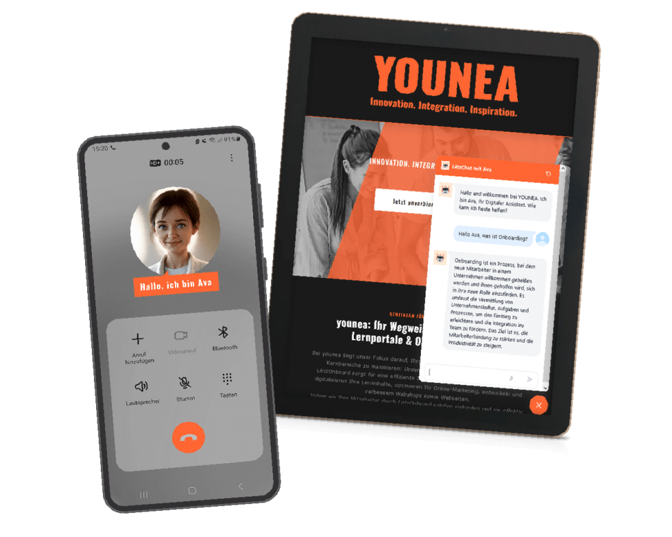 YOUNEA KI-Telefonassistent und Chat-Assistent Handy Tablet Bild