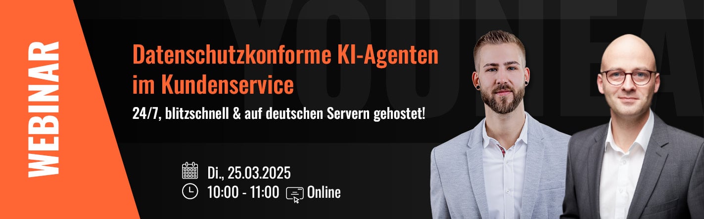 Datenschutzkonforme Ki-Agenten im Kundenservice Webinar 25.03. Bild